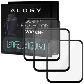 3x Flexibilní Glass 3D Alogy Screen Protector Pro pro Xiaomi Redmi Watch 2 Lite Black