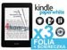 3x ochranná fólie na displej pro Kindle Paperwhite 3x hadřík