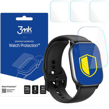 3x ochranná fólie pro Xiaomi Amazfit GTS 4 46mm 3mk ARC Screen Protector Watch Protection™