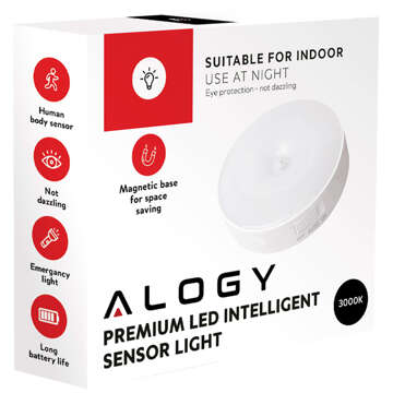 4x Lampa LED pohybový senzor soumrak noční lampa Alogy Sensor Light Bezdrátové osvětlení nábytku Teplé světlo 3000k