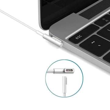 60W nabíjecí adaptér pro Apple MacBook MagSafe 1 notebook typ L bílý