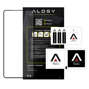 9H Alogy Full Glue sklo pro pouzdro pro Xiaomi Redmi Note 11 / 11s / Poco M4 Pro 4G Black