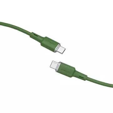 Acefast kabel USB typu C - USB typu C 1,2 m, 60W (20V / 3A) zelený (C2-03 oliver zelený)