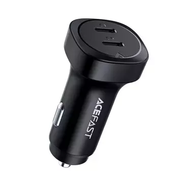 Acefast nabíječka do auta 72W 2x USB Type C, PPS, Power Delivery, Quick Charge 3.0, AFC, FCP černá (B2 černá)