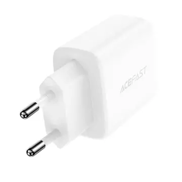 Acefast nástěnná nabíječka USB Typ C / USB 20W, PPS, PD, QC 3.0, AFC, FCP bílá (A25 bílá)