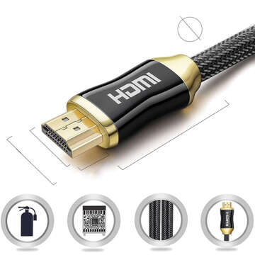 Adaptační kabel Alogy HDMI - HDMI 2.0 4K 60Hz 3D 2m