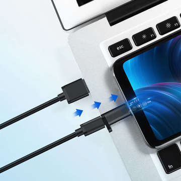 Adaptér Alogy plug konvertor USB-C typu C na micro USB 3.0 černý