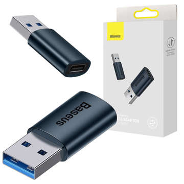 Adaptér Baseus Ingenuity OTG USB 3.1 na USB-C typu C modrý