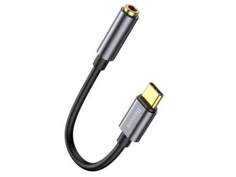 Adaptér Baseus L54 USB-C typu C na mini Jack 3,5 mm Audio černý