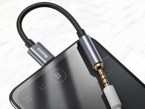 Adaptér Baseus L54 USB-C typu C na mini Jack 3,5 mm Audio černý