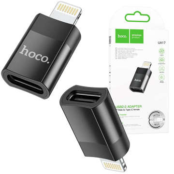 Adaptér Hoco UA17 USB-C Typ C - Lightning Black