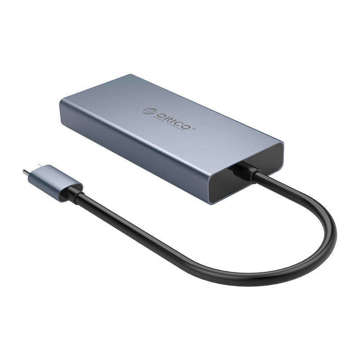 Adaptér Hub 5w1 Orico, HDMI 4K USB 3.0 VGA AUX USB-C PD 60W