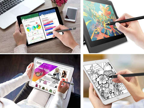 Aktivní kapacitní stylus Alogy pro černou obrazovku tabletu