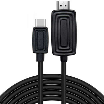 Alogický kabel HDMI 2.1 na USB-C Type-C HDTV 2K kabel 2m Černý