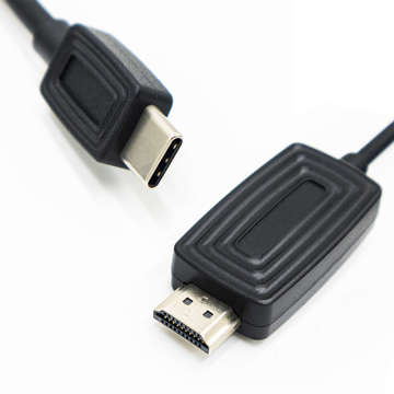 Alogický kabel HDMI 2.1 na USB-C Type-C HDTV 2K kabel 2m Černý