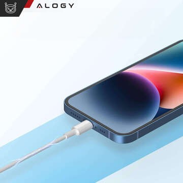 Alogy 1m Fast Charge USB to Lightning kabel iPhone nabíjecí kabel 20W bílý