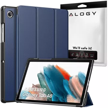 Alogy Book Cover Case pro Samsung Galaxy Tab A8 2021 SM-X200 / SM-X205 Navy Blue