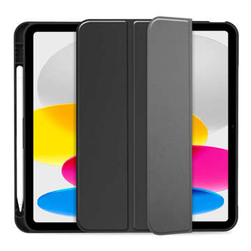 Alogy Book Cover Pencil Case Ochranné pouzdro pro Apple iPad 10gen 10.9 2022 černé sklo