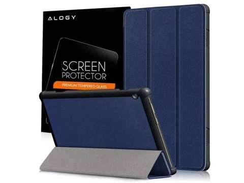 Alogy Book Cover pro Lenovo Tab M10 10.1 TB-X605 Navy Blue Glass