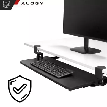 Alogy Desk Mount držák myši a klávesnice, stojan, černý