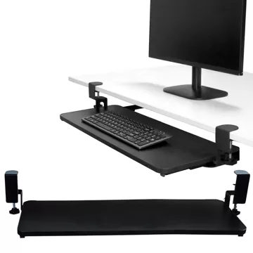 Alogy Desk Mount držák myši a klávesnice, stojan, černý