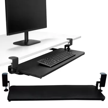 Alogy Desk Mount držák myši a klávesnice, stojan, černý