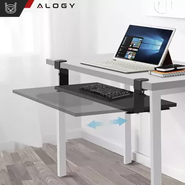 Alogy Desk Mount držák myši a klávesnice, stojan, černý