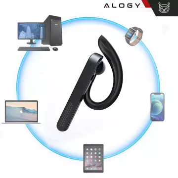 Alogy Earphone Bluetooth sluchátka pro telefon, voděodolná IPX4, pro volání, černá