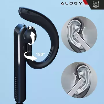 Alogy Earphone Bluetooth sluchátka pro telefon, voděodolná IPX4, pro volání, černá