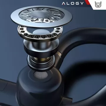 Alogy Earphone Bluetooth sluchátka pro telefon, voděodolná IPX4, pro volání, černá