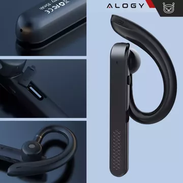 Alogy Earphone Bluetooth sluchátka pro telefon, voděodolná IPX4, pro volání, černá