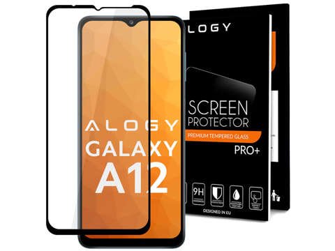 Alogy Full Glue ochranné sklo pro Samsung Galaxy A12 2020/2021 Black