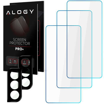 Alogy Glass Pack 3x Tvrzené sklo na displej 9h 2x Sklo na objektiv pro Samsung Galaxy S21 Plus