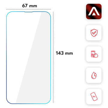 Alogy Glass Pack 3x Tvrzené sklo na displej 9h Sklo na objektiv pro Apple iPhone 14 Plus