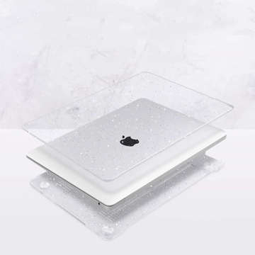 Alogy Hard Case Cover pro Apple MacBook Air 13 M1 2020 Glitter Clear Screen Protector Keyboard Overlay Slider Case