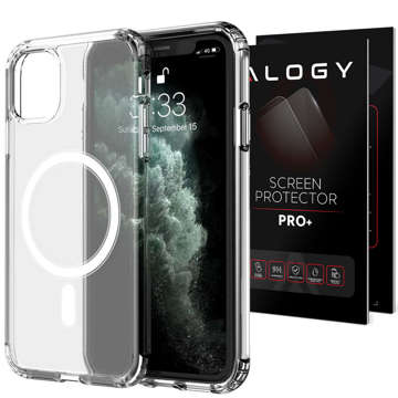 Alogy MagSafe Clear Case pro Apple iPhone 11 Pro Clear Glass