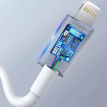 Alogy Nástěnná nabíječka Rychlá USB-C PD 20W Lightning kabel 1m Bílé pouzdro