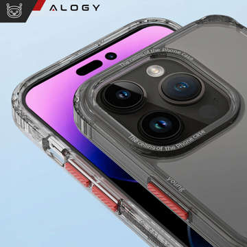 Alogy Protective Case Ochranný kryt pro Apple iPhone 14 Pro Max Black and Clear Glass