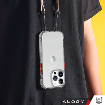 Alogy Protective Case Ochranný kryt pro Apple iPhone 14 Pro Max Černý a průhledný