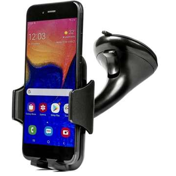 Alogy S-Style držák telefonu do auta s 10W Qi indukční nabíječkou na čelní sklo, palubní deska, černá