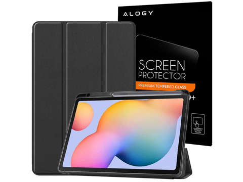 Alogy Smart Case pro Galaxy Tab S6 Lite 10.4 P610 / P615 černé sklo