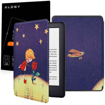 Alogy Smart Case pro Kindle Paperwhite 5 / V (11. gen.) Little Prince Rose Glass