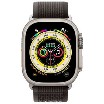 Alogy Sport Nylonový pásek na suchý zip pro Apple Watch 4/5/6/7/8/SE (38/40/41 mm) černý a oranžový