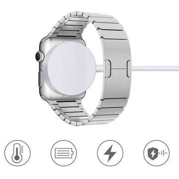 Alogy magnetický QI indukční nabíjecí kabel pro Apple Watch USB-C typ C 100cm 1M bílý