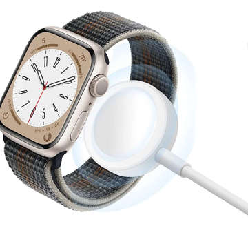 Alogy magnetický QI indukční nabíjecí kabel pro Apple Watch USB-C typ C 100cm 1M bílý