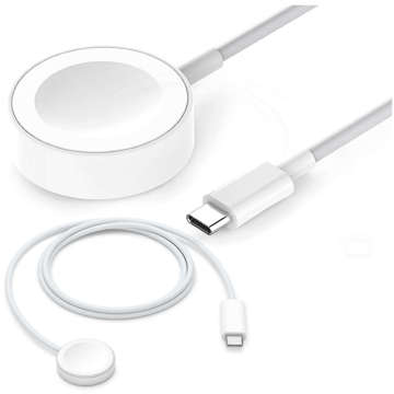 Alogy magnetický QI indukční nabíjecí kabel pro Apple Watch USB-C typ C 100cm 1M bílý