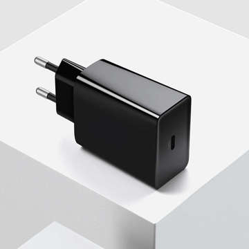 Alogy rychlá USB-C Typ C PD 20W Černá nástěnná nabíječka