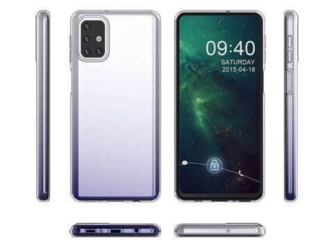 Alogy silikonové pouzdro kryt pouzdro pro Samsung Galaxy M31s průhledné