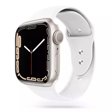 Apple Watch s ikonou Tech-protect 4/5/6/7/8/se/ultra (42/44/45/49 mm) bílá