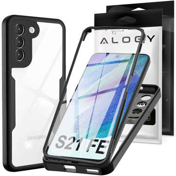 Armored 360 Case Alogy Armor Phone Case pro Samsung Galaxy S21 FE / 5G černé